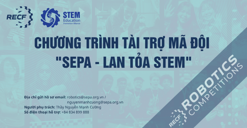 Chương trình Tài trợ Mã đội SEPA – Lan tỏa STEM mùa giải 2026–2027